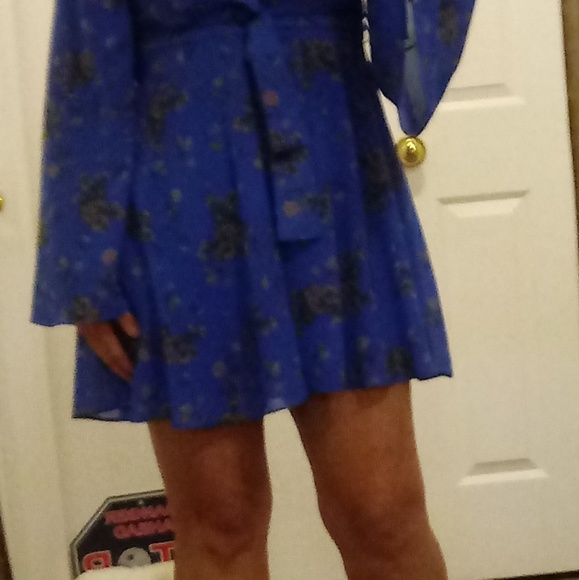 Free People Boho Style Floral Wrap Dress - Picture 6 of 8